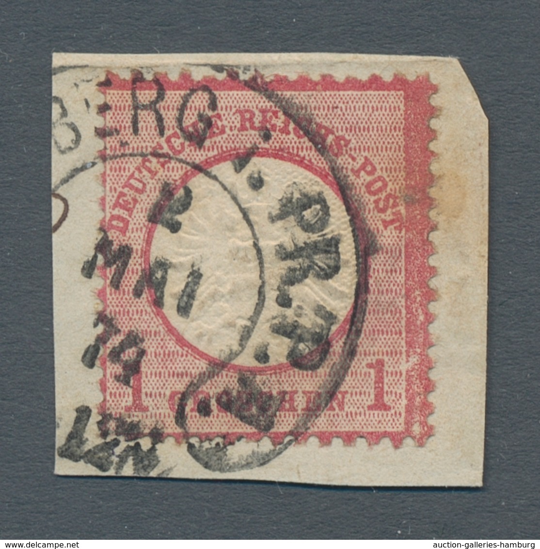Nachlässe: HUFEISENSTEMPEL 1867 – 1875 (ca.): Hübsche Sammlung mit ca. 375 Marken oder Briefstücken
