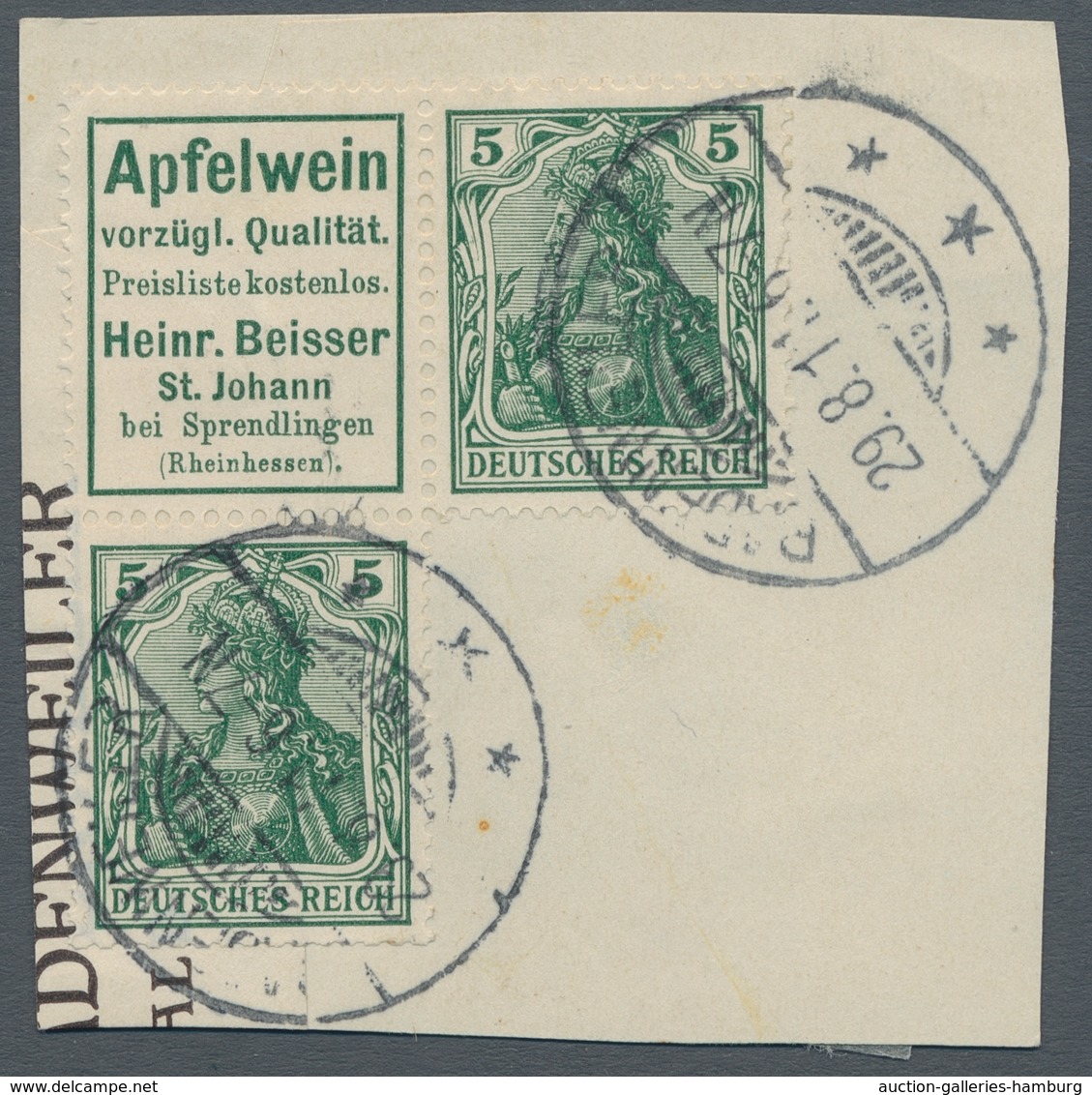 Nachlässe: DEUTSCHES REICH – ZUSAMMENDRUCKE: 1910-1943, überwiegend Gestempelte Sammlung Mit Vielen - Lots & Kiloware (min. 1000 Stück)