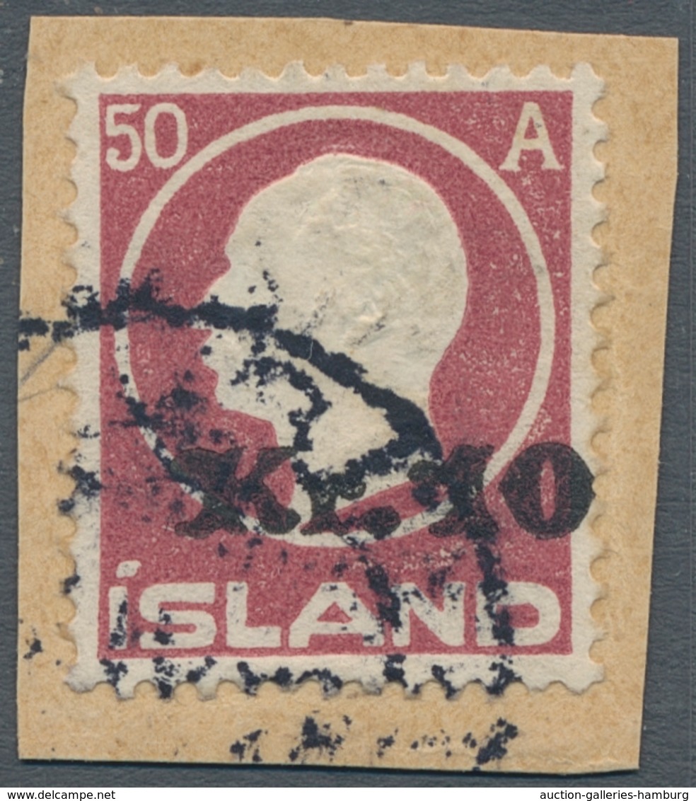 Nachlässe: ISLAND 1875-1970: Sammlung ohne die 1.Ausgabe, sonst aber mit guten Stücken wie Mi.Nr. 19