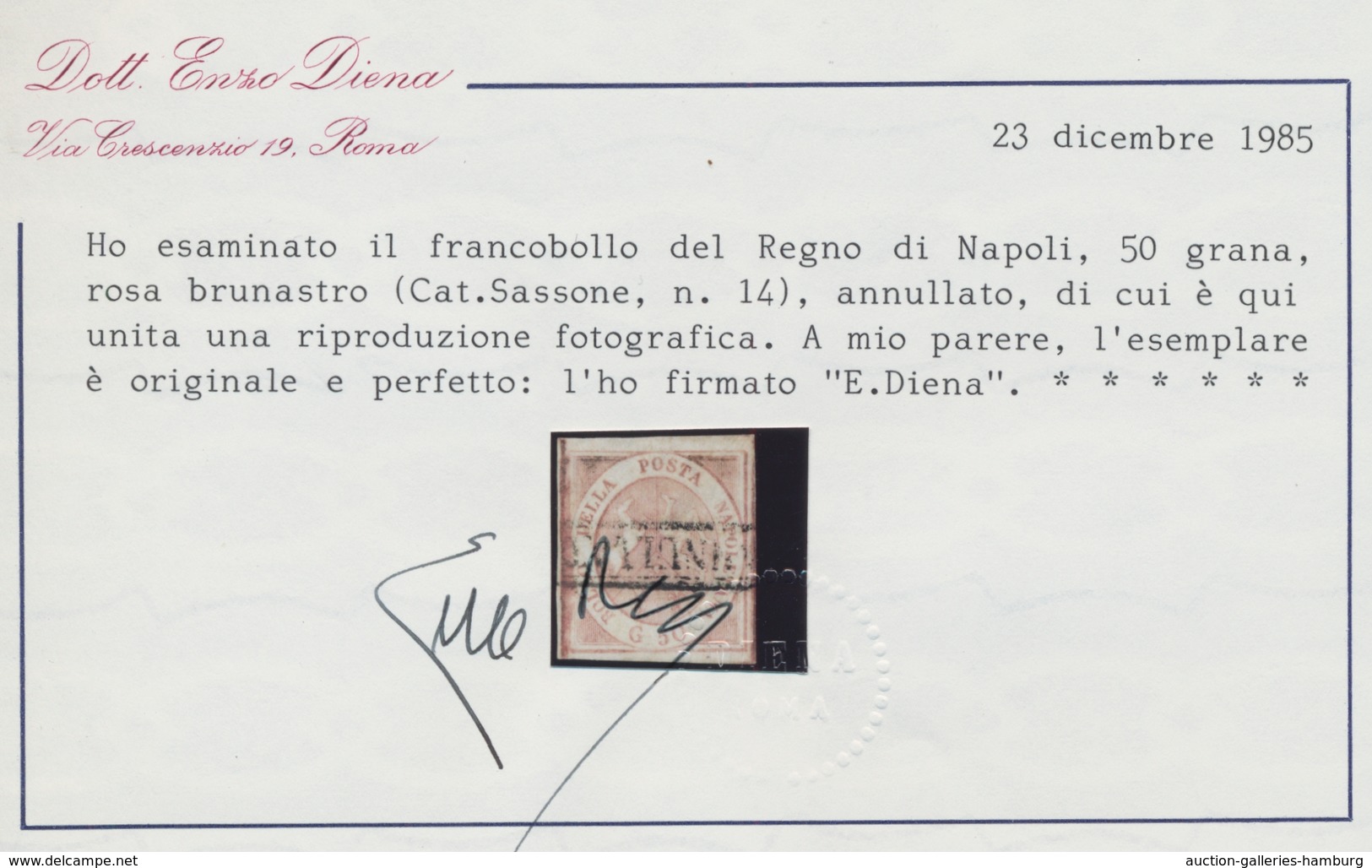 Nachlässe: ITALIEN 1851-1970: Fabelhafte nur gestempelte Sammlung beginnend mit den Italienischen St