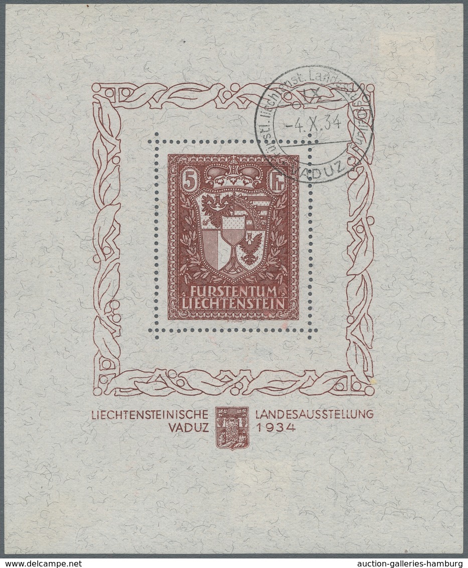 Nachlässe: LIECHTENSTEIN 1912-1970: Komplette, Feinst Gestempelte Sammlung Incl. Dienst- Und Portoma - Lots & Kiloware (min. 1000 Stück)