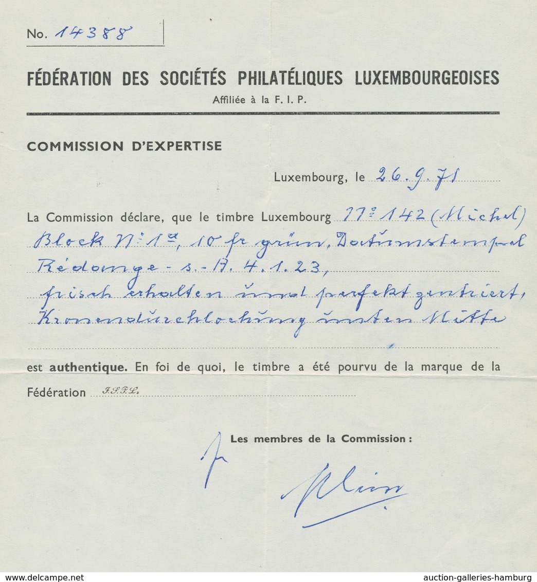 Nachlässe: LUXEMBURG 1852-1970: Gestempelte Prachtsammlung Mit Einem überdurchschnittlich Gut Erhalt - Lots & Kiloware (min. 1000 Stück)