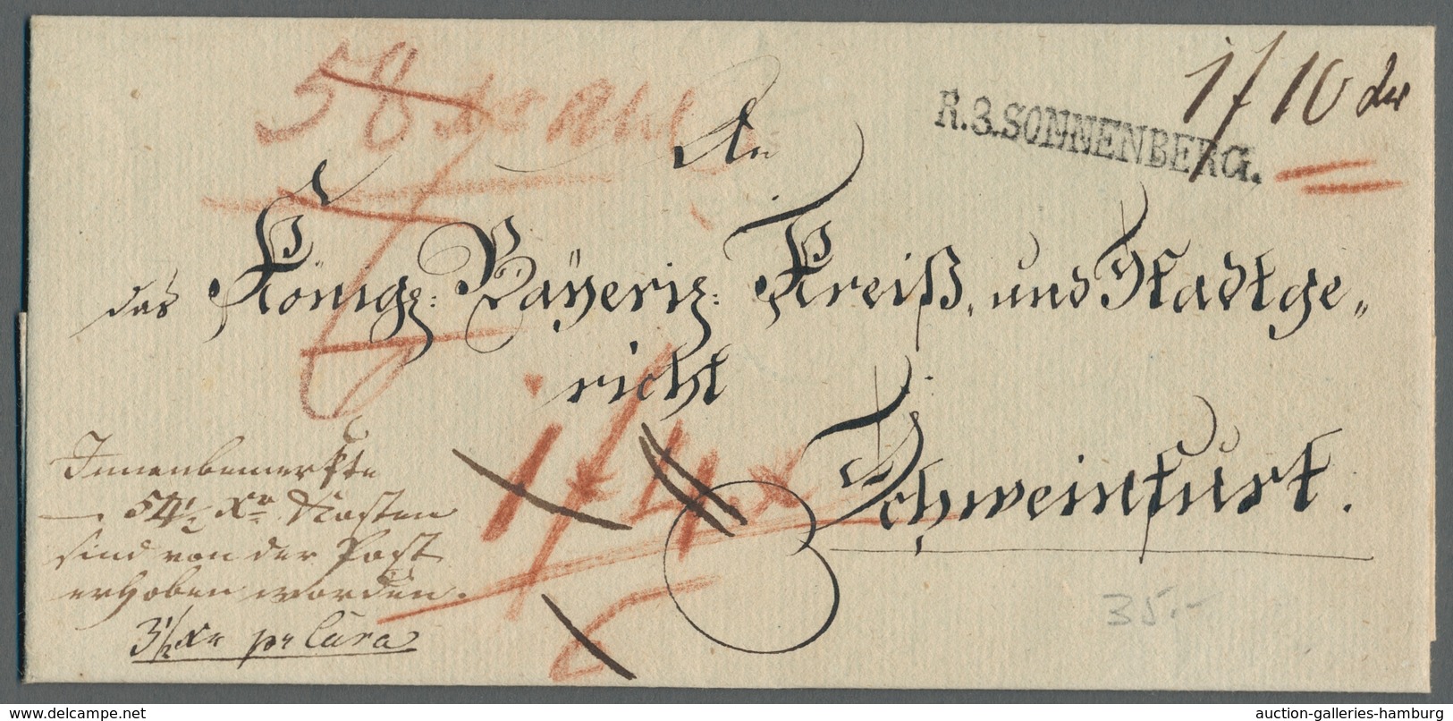 Altdeutschland - Vorphila: 1755-1867, Sammlung Von 41 Vorphilabriefen Und Markenlosen Briefen In Ein - Prephilately