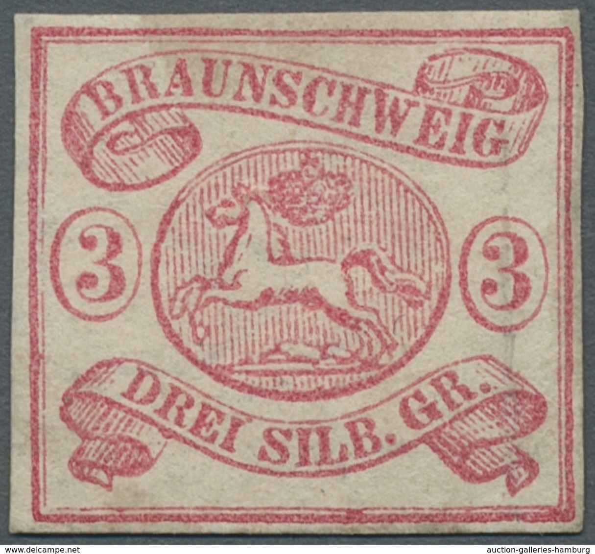 Braunschweig - Marken und Briefe: 1852/1865; ausserordentlich reichhaltige Sammlung der Markenausgab