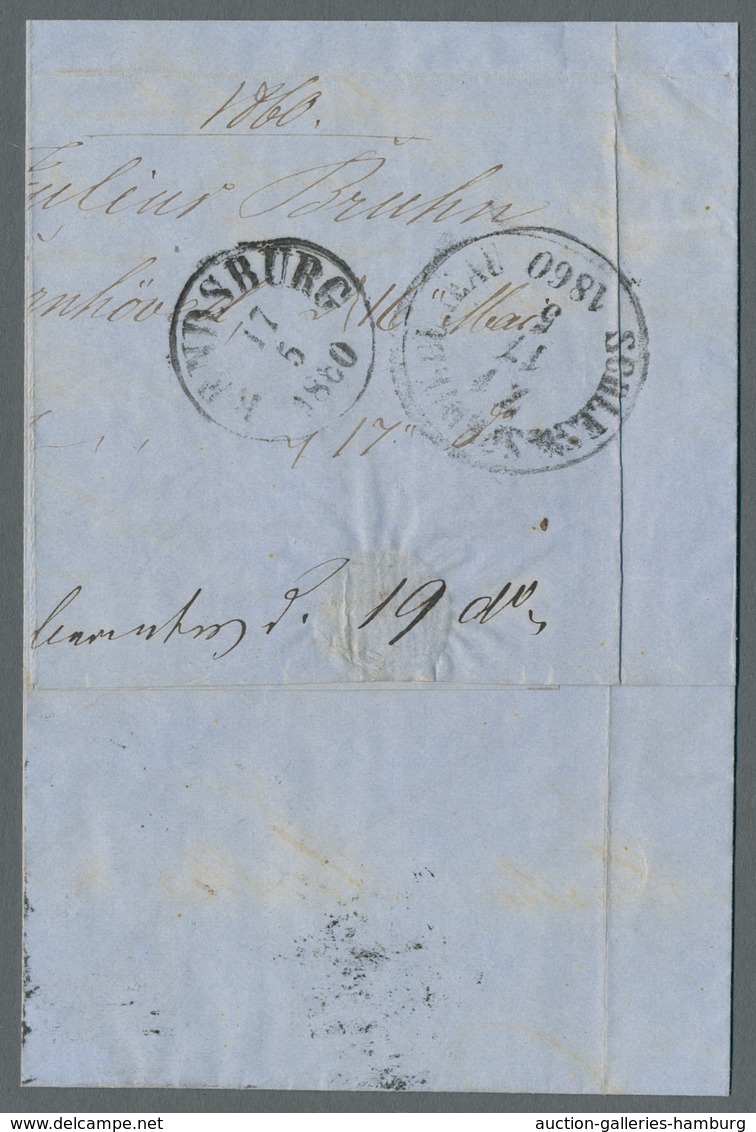 Schleswig-Holstein - Ortsstempel: BORNHÖVED; 1853-1875, gepflegte kleine Heimatsammlung auf Albumsei