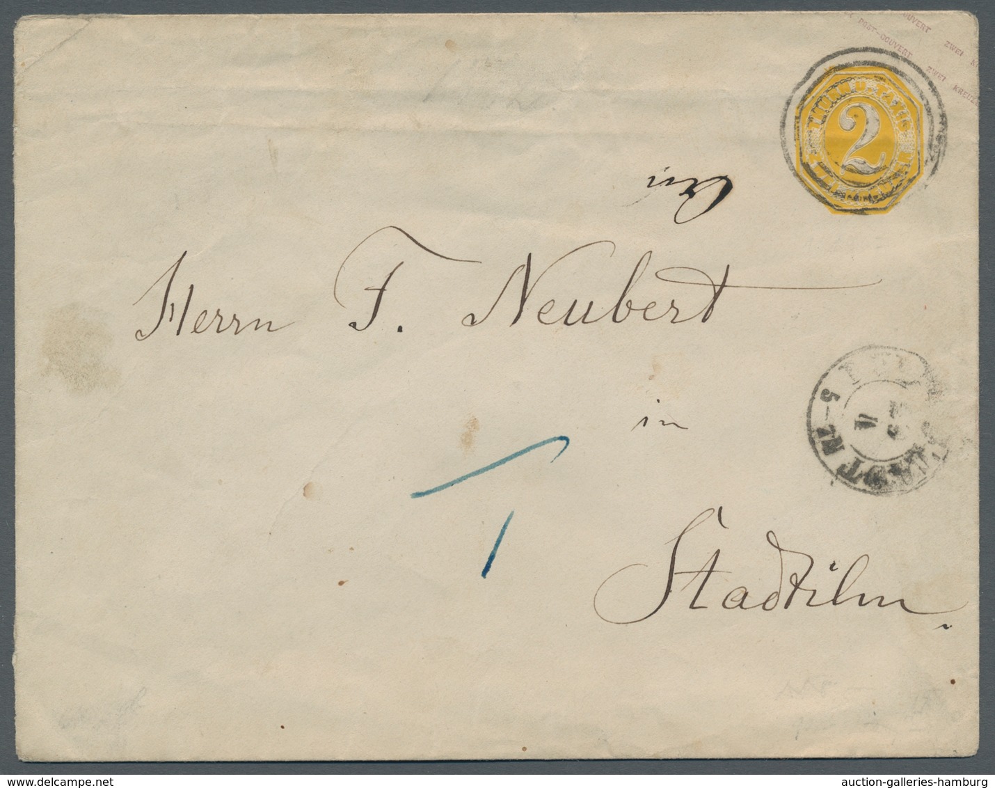 Thurn & Taxis - Marken und Briefe: 1852 - 1866; beeindruckende Sammlung von 77 Briefen und Ganzsache