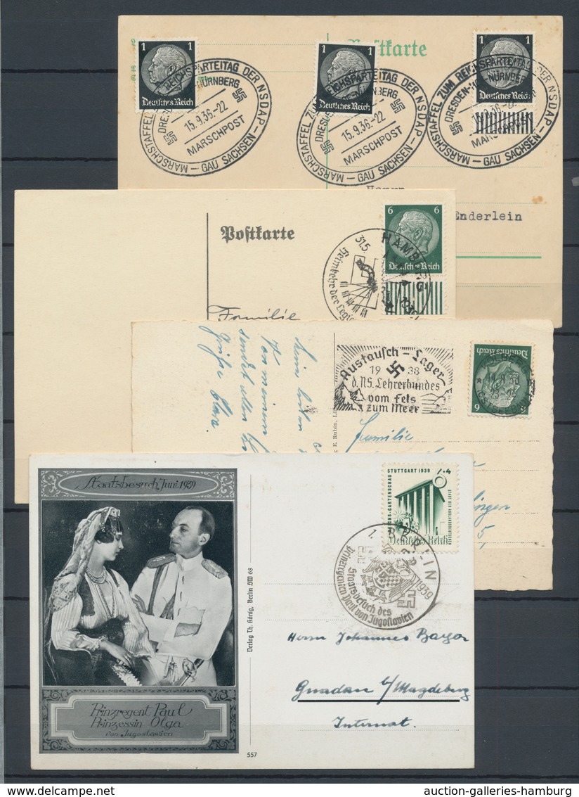 Deutsches Reich: BELEGE, Ca. 1914-1944. Sammlung Von 380 Belegen Mit Schwerpunkt 3. Reich, Darunter - Sammlungen