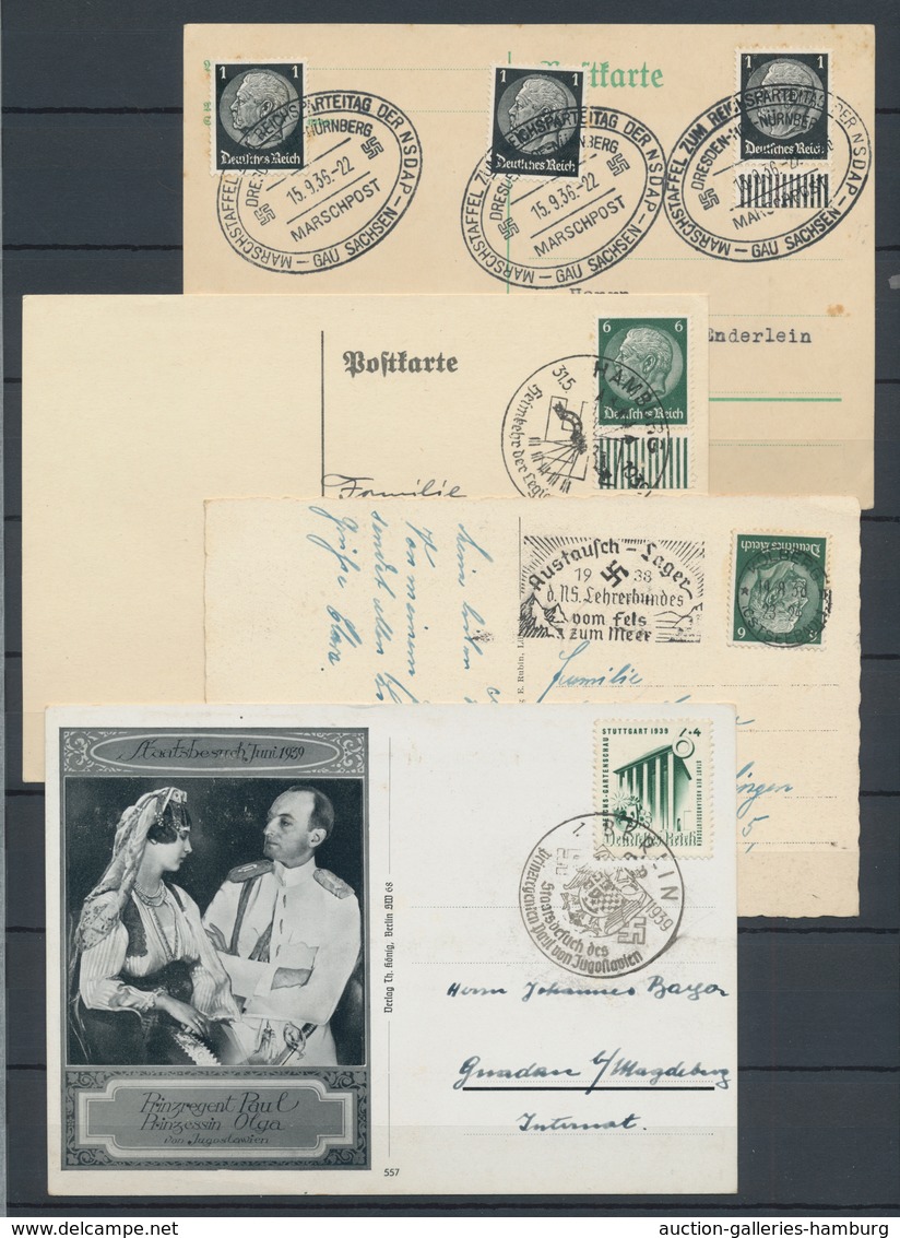 Deutsches Reich: BELEGE, Ca. 1914-1944. Sammlung Von 380 Belegen Mit Schwerpunkt 3. Reich, Darunter - Collections