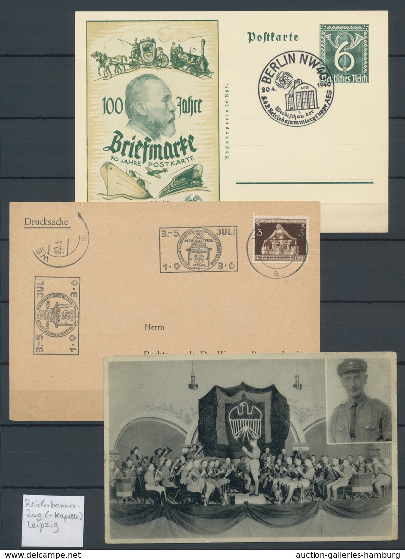 Deutsches Reich: BELEGE, Ca. 1914-1944. Sammlung Von 380 Belegen Mit Schwerpunkt 3. Reich, Darunter - Sammlungen