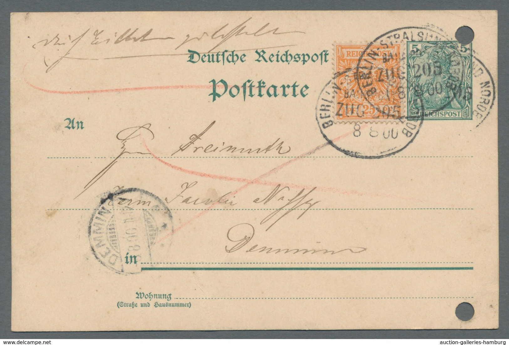 Deutsches Reich - Krone / Adler: 1880 - 1900, Lot Aus Insgesamt Elf Ungewöhnlichen Belegen, In Der H - Used Stamps