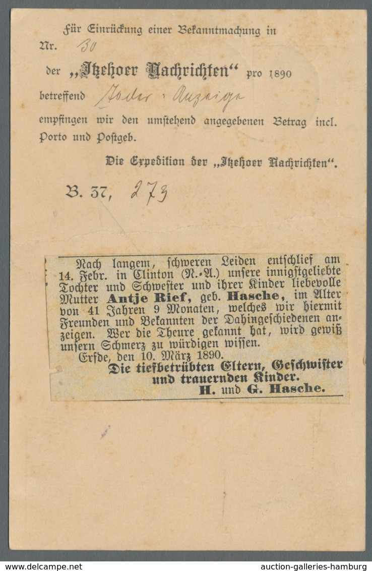 Deutsches Reich - Krone / Adler: 1880 - 1900, Lot Aus Insgesamt Elf Ungewöhnlichen Belegen, In Der H - Gebraucht