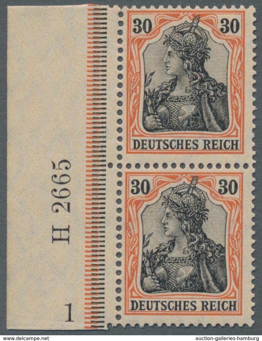 Deutsches Reich - Germania: 1900-1918, Bessere Postfrische Und Ungebrauchte Partie Der Germania-Ausg - Sonstige & Ohne Zuordnung