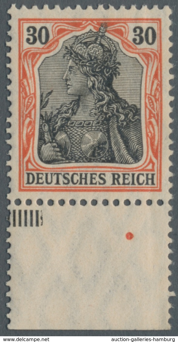 Deutsches Reich - Germania: 1900-1918, bessere postfrische und ungebrauchte Partie der Germania-Ausg