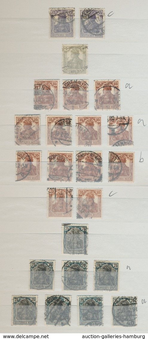 Deutsches Reich - Inflation: 1916-1923, Besserer Gestempelter Bestand Von Ausschließlich Nur Geprüft - Unused Stamps