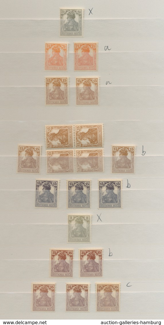 Deutsches Reich - Inflation: 1916-1923, überwiegend Postfrische Partie Mit Ausschließlich Nur Geprüf - Unused Stamps