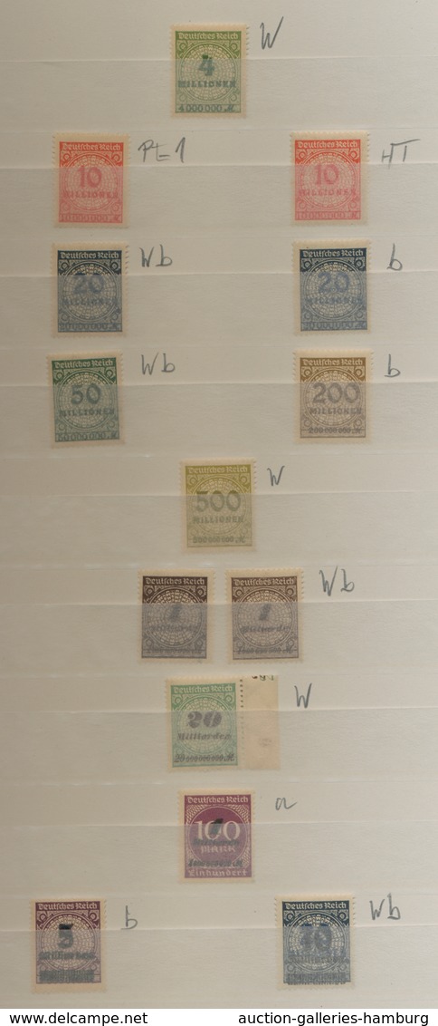 Deutsches Reich - Inflation: 1916-1923, überwiegend postfrische Partie mit ausschließlich nur geprüf