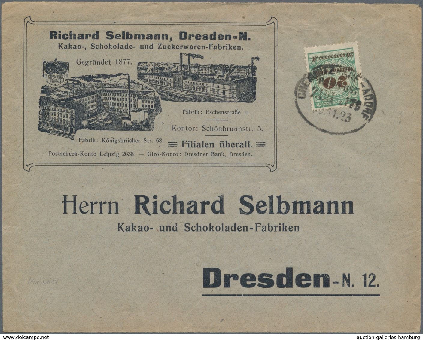 Deutsches Reich - Inflation: 1919-23, Briefe- Und Kartenposten Ab "Kriegsbeschädigte" Bis 4-fach Auf - Ungebraucht