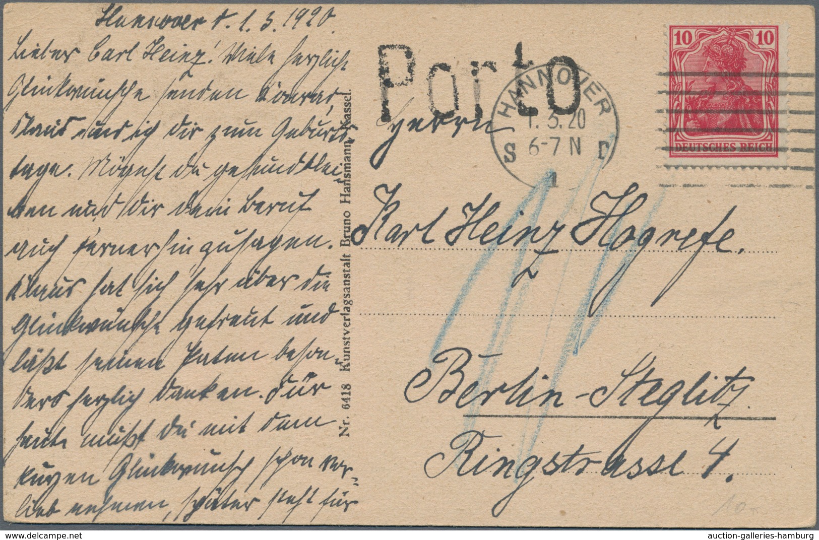 Deutsches Reich - Inflation: 1919-23, Briefe- Und Kartenposten Ab "Kriegsbeschädigte" Bis 4-fach Auf - Unused Stamps