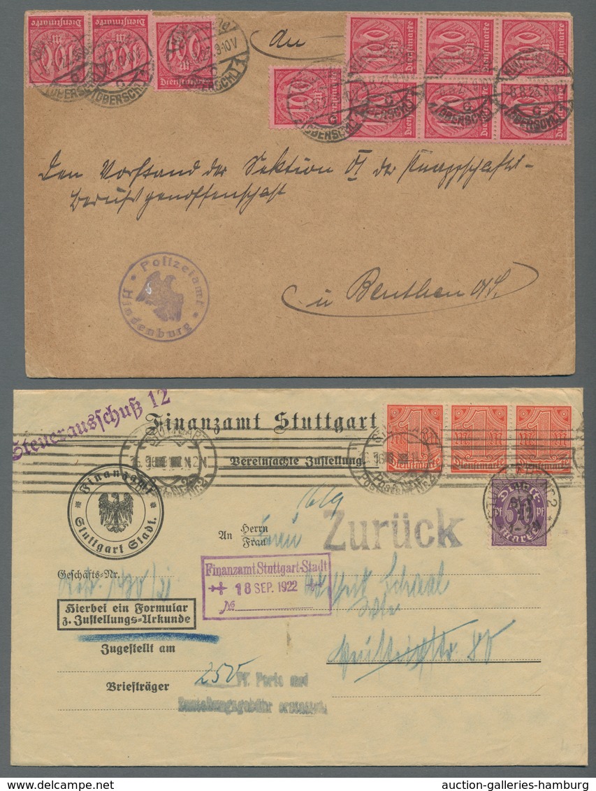 Deutsches Reich - Inflation: 1920 - 1923, Partie Aus 39 Belegen, Fast Ausschließlich Auf Selbstgesta - Unused Stamps