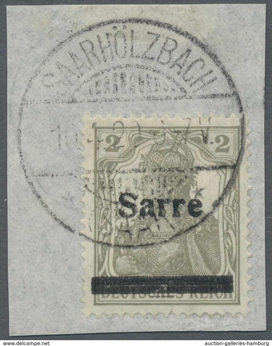 Deutsche Abstimmungsgebiete: Saargebiet: 1920/1934, Gestempelte Sammlung In Ganz überwiegend Sehr Gu - Covers & Documents