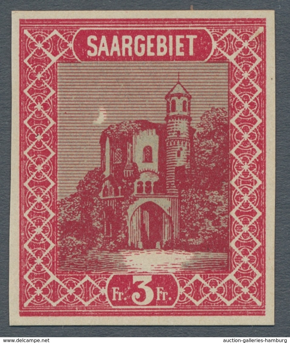 Deutsche Abstimmungsgebiete: Saargebiet: 1921-22, beeindruckende Spezialsammlung der Ausgabe "Landsc