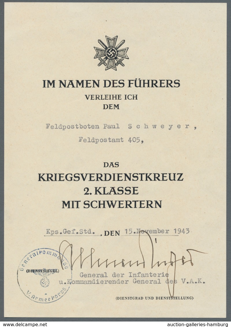 Feldpost 2. Weltkrieg: 1938-1945, interessanter Bestand von über 70 Belegen mit u.a. "Legion Condor"