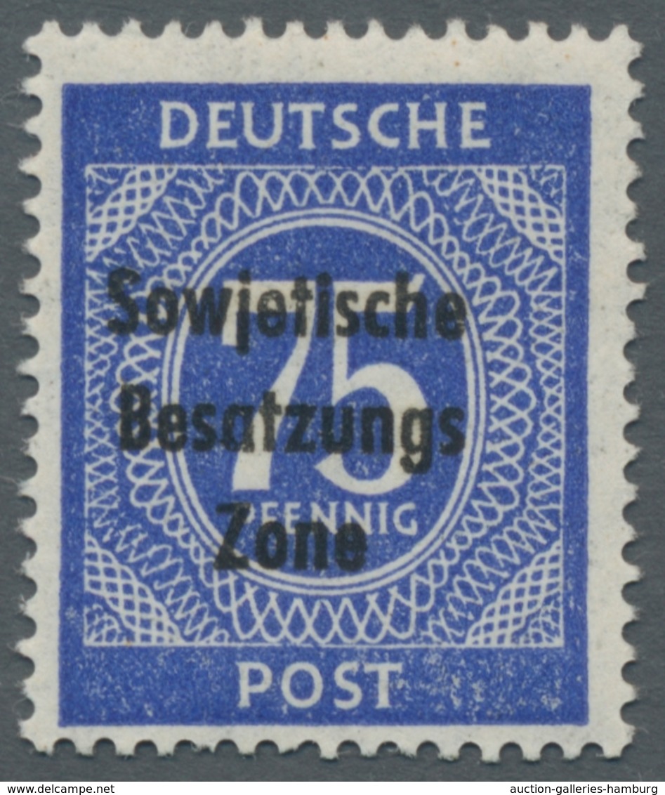 Sowjetische Zone Und DDR: 1945-1990 Umfangreiche Abarten-Sammlung SBZ U. DDR, Sauber Aufgezogen In 3 - Collections