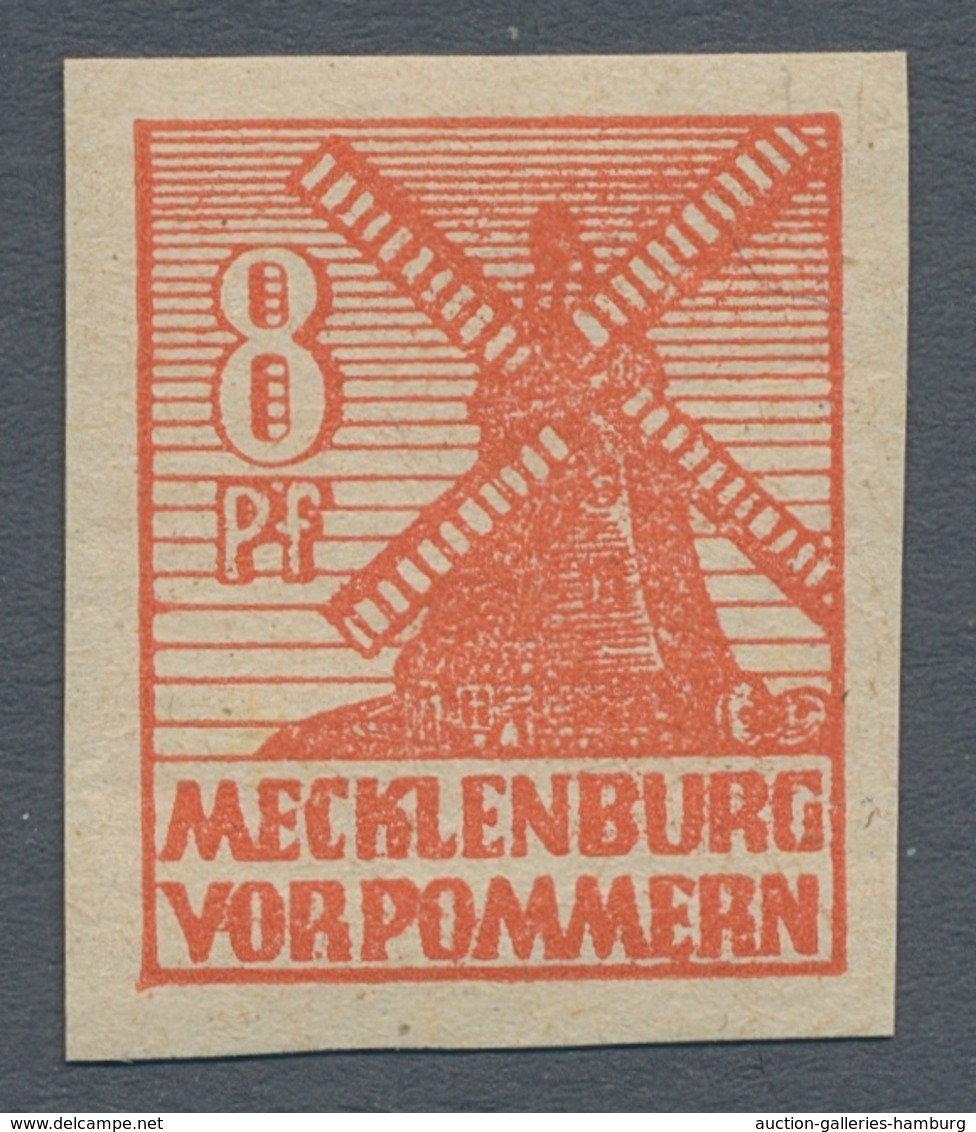 Sowjetische Zone - Mecklenburg-Vorpommern: 1945-46, Postfrische Und Gestempelte Spezialsammlung Im L - Sonstige & Ohne Zuordnung