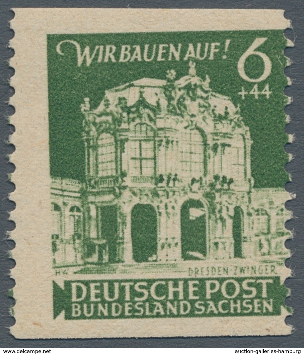 Sowjetische Zone - Ost-Sachsen: 1945-46, postfrische und gestempelte Spezialsammlung im Lindner-T-Al