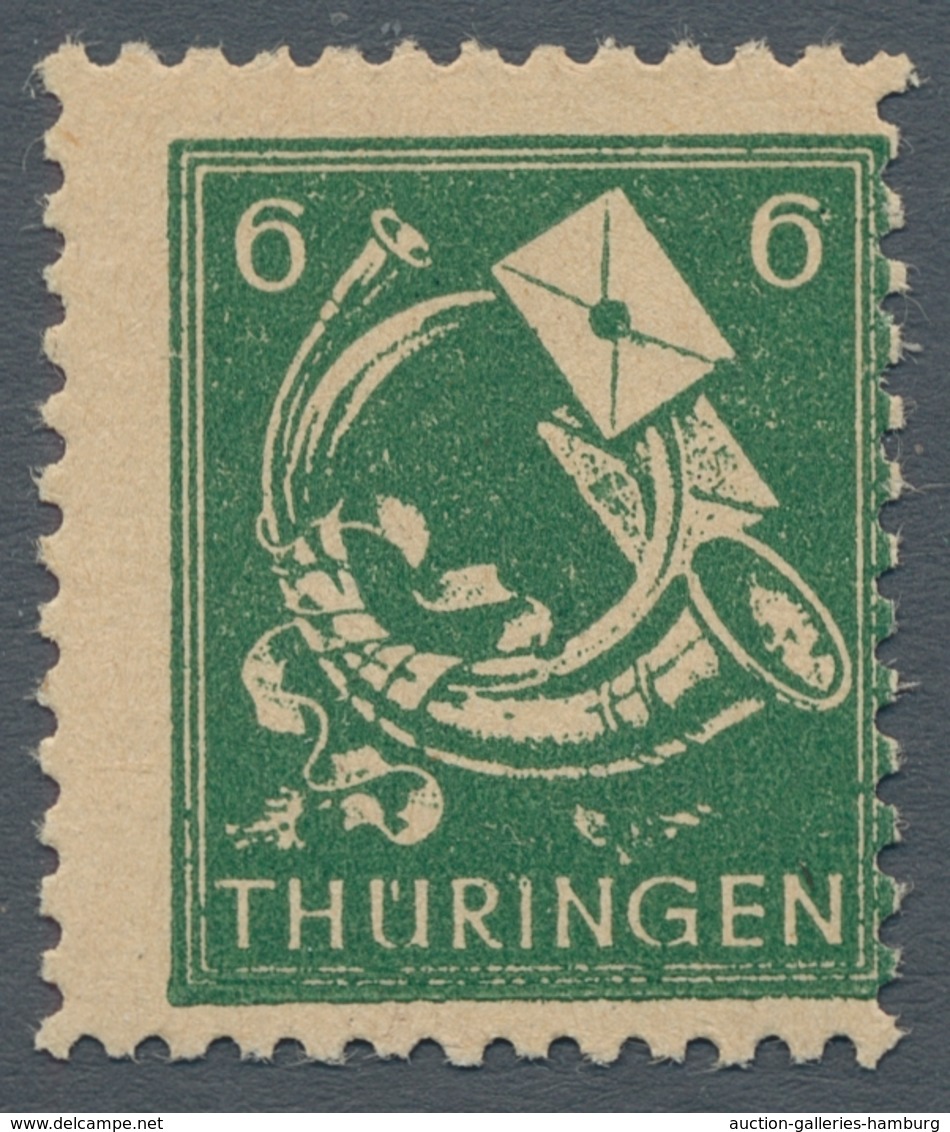 Sowjetische Zone - Thüringen: 1945-46, postfrische und gestempelte Spezialsammlung im Lindner-T-Albu