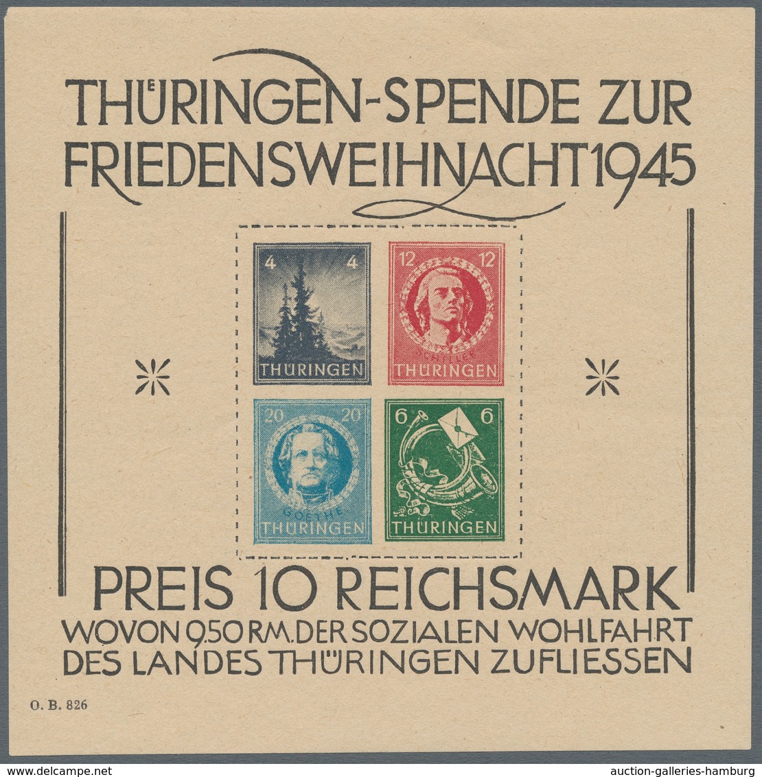 Sowjetische Zone - Thüringen: 1945-46, postfrische und gestempelte Spezialsammlung im Lindner-T-Albu