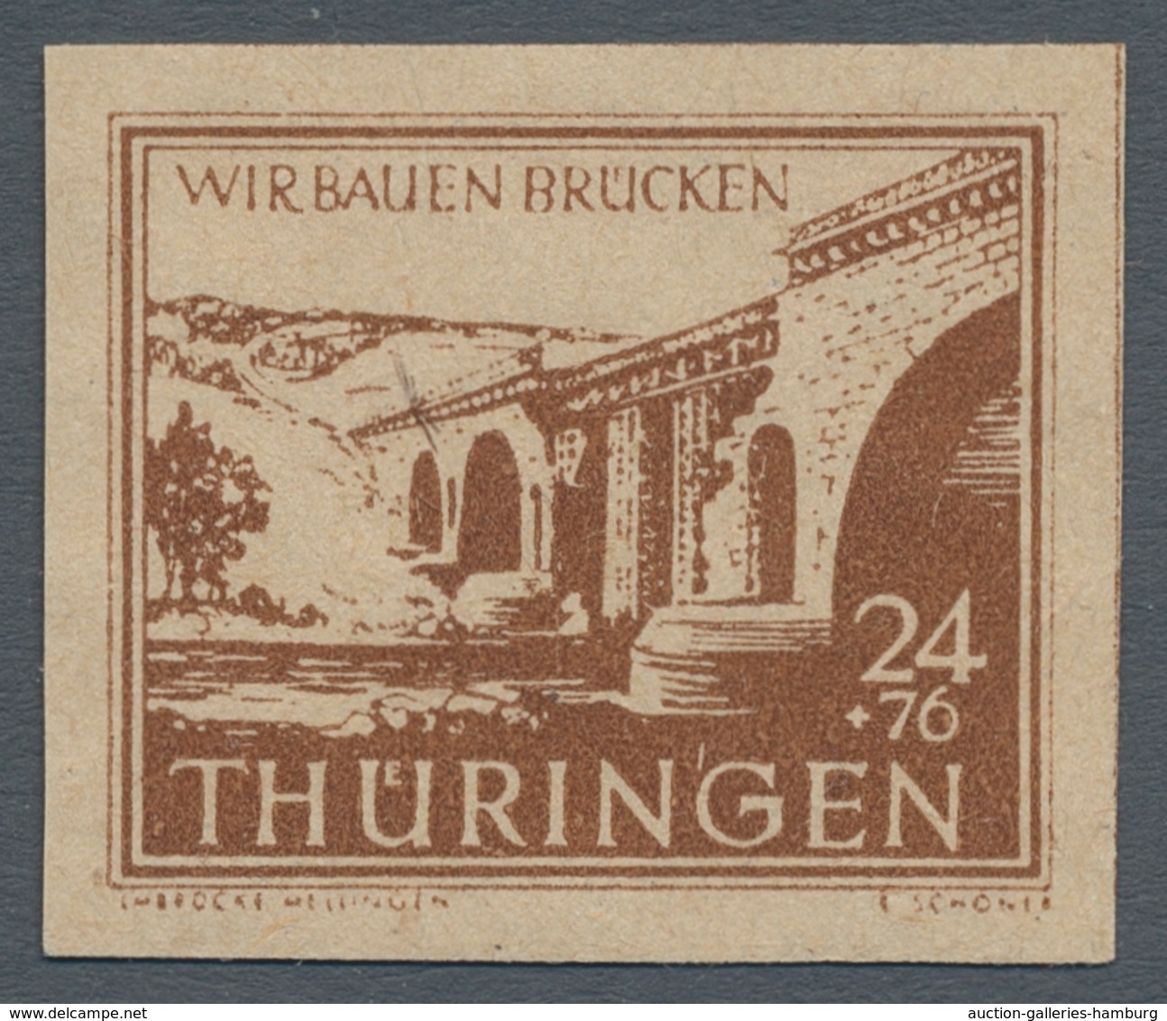 Sowjetische Zone - Thüringen: 1945-46, postfrische und gestempelte Spezialsammlung im Lindner-T-Albu