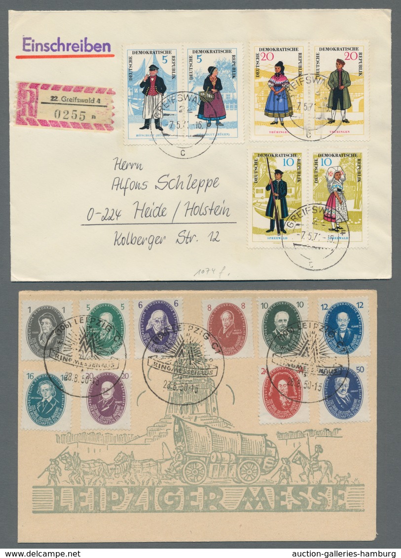 DDR: 1949-1985, Besserer Bestand Von über 170 Belegen Mit U.a. Vielen Portorichtigen Stücken, Blocks - Unused Stamps
