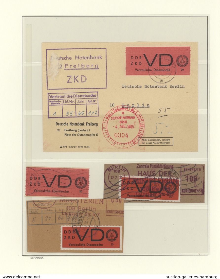 DDR - Dienstmarken: 1954-1990, Spezialsammlung aller Dienst-Ausgaben, dabei viel geprüftes Material,