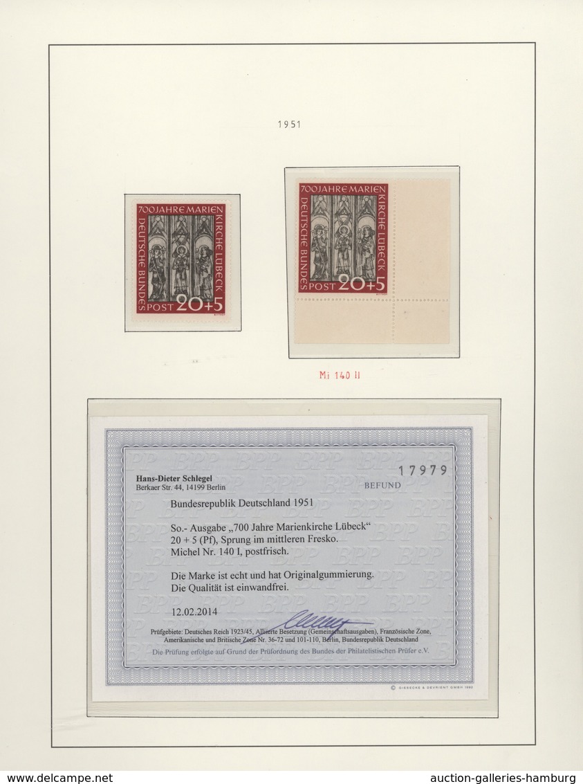 Bundesrepublik Deutschland: 1949-2016, Plattenfehler Spezialsammlung vier Bände mit über 1.600 postf
