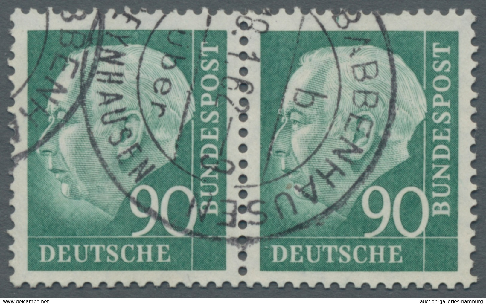Bundesrepublik Deutschland: 1949-ca.1959 interessante Sammlung meist gestempelter gesuchter Abarten,
