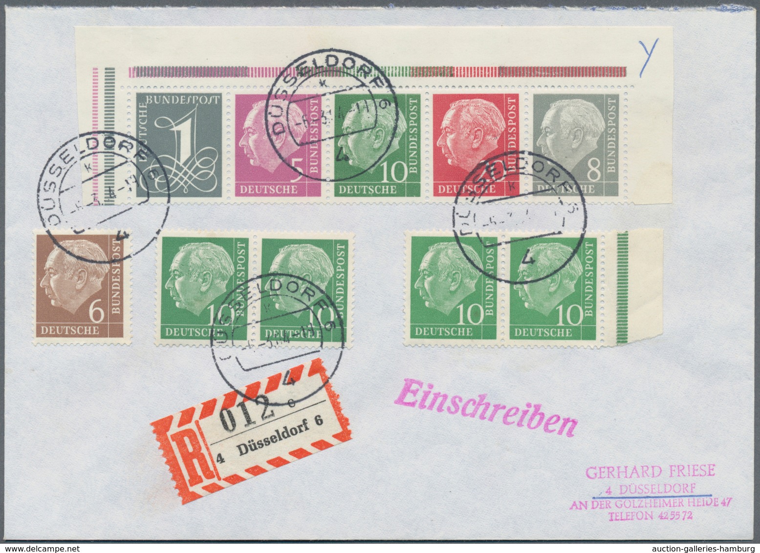 Bundesrepublik Deutschland: 1961/1982, Interessantes Konvolut Im Ringbinder, Dabei Heuss Lumogen Und - Used Stamps