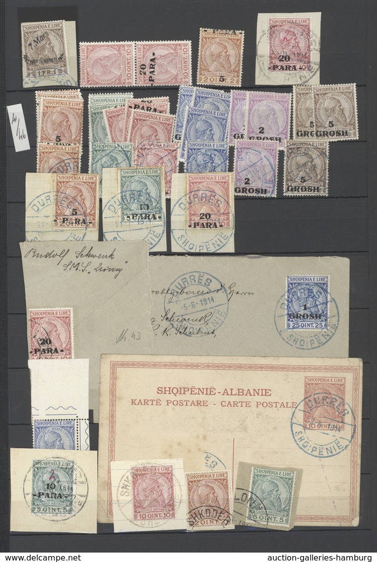 Albanien: 1913/1944, Comprehensive Mint And Used Collection On Stocksheets, Often Collected In Mint - Albanien