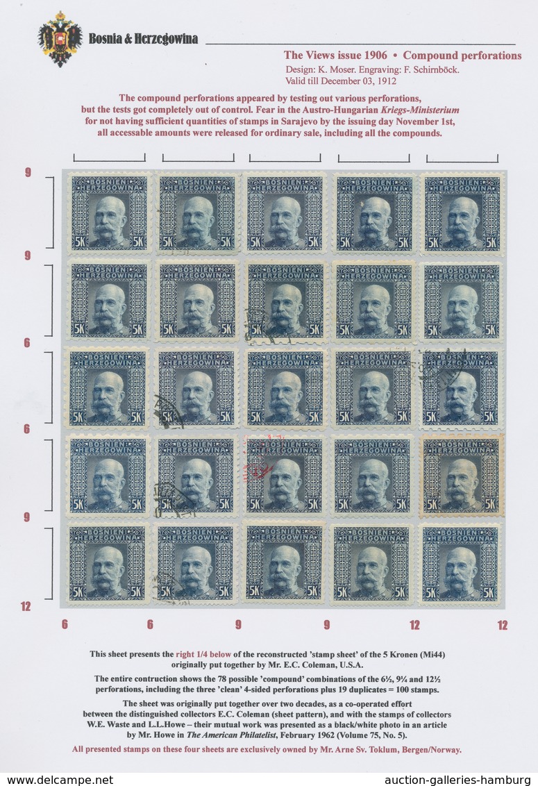 Bosnien und Herzegowina (Österreich 1879/1918): 1879-1918, the impressive main collection of a great