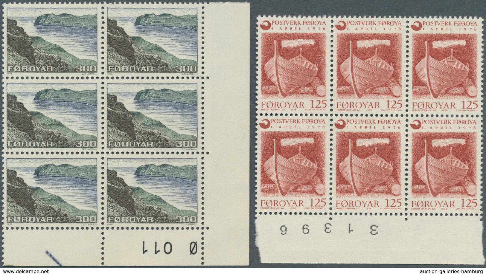 Dänemark - Färöer: 1975/1993, Accumulation With Complete Sets With Some In Larger Blocks To Part She - Faroe Islands