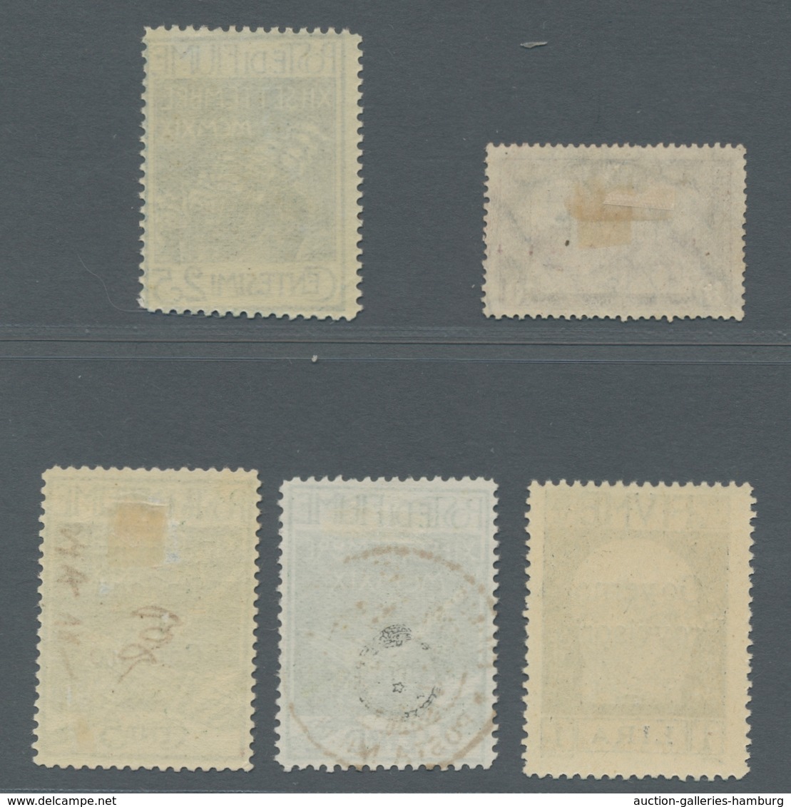 Fiume: 1918-1924, Mint Hinged/used Lot On Album Leaves, Some MNH With Complete Sets And High Values, - Fiume