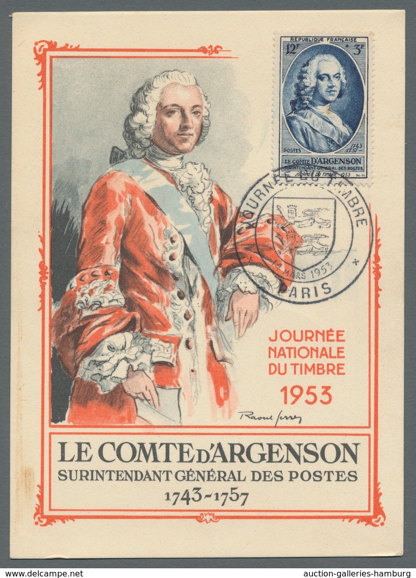 Frankreich: FRANKREICH; 1900-2010 (ca.), Bestand von etwa 1.400 Belegen mit u.a. alten und modernen