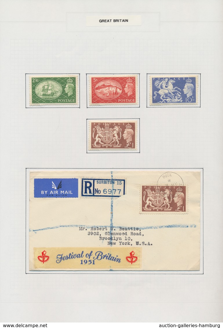 Großbritannien: 1936/1951, King Edward VIII./King George VI., excessively specialised collection of