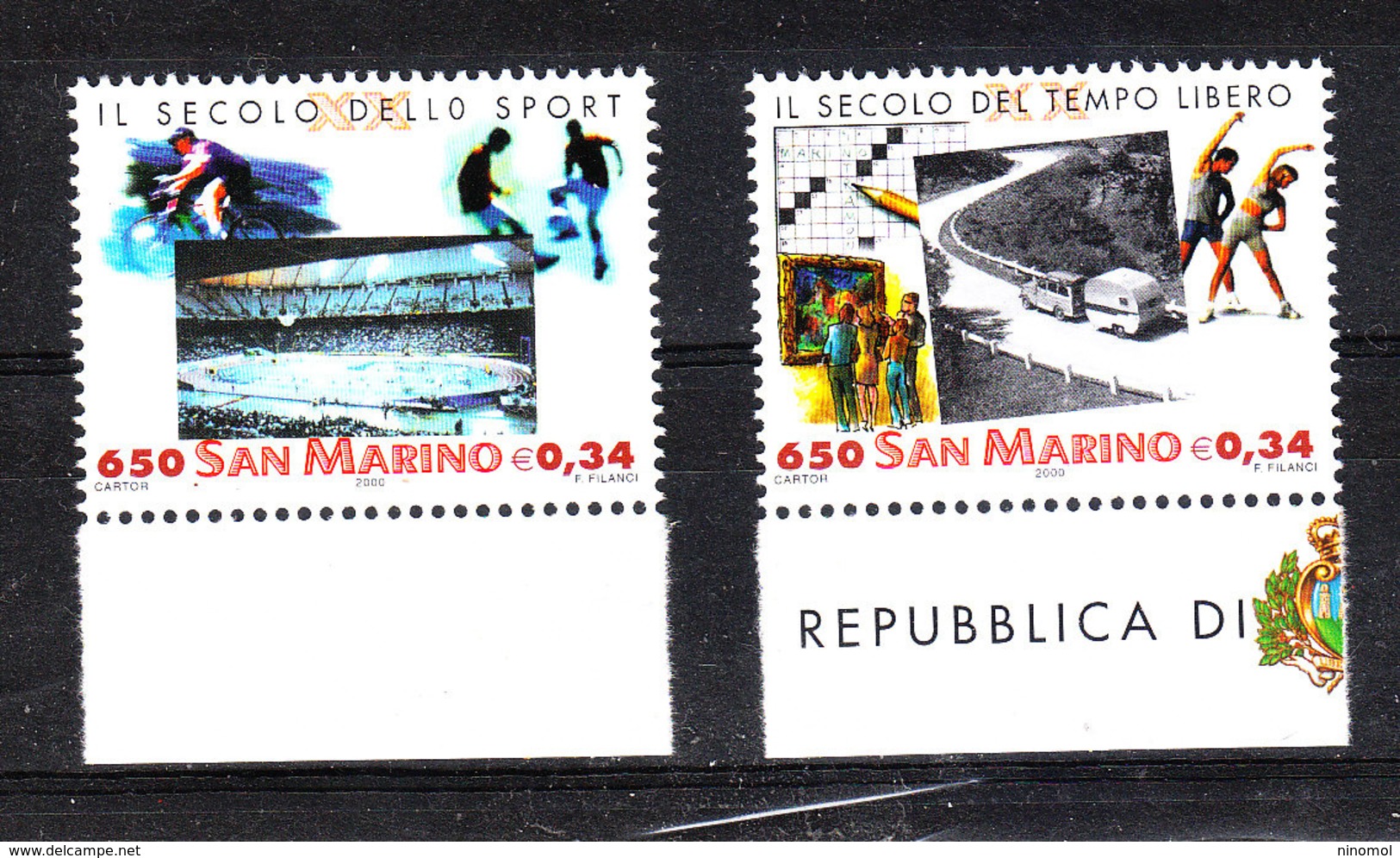 San Marino - 2000. Secolo Dello Sport E Tempo Libero. Century Of Sport And Leisure. MNH - Nuovi