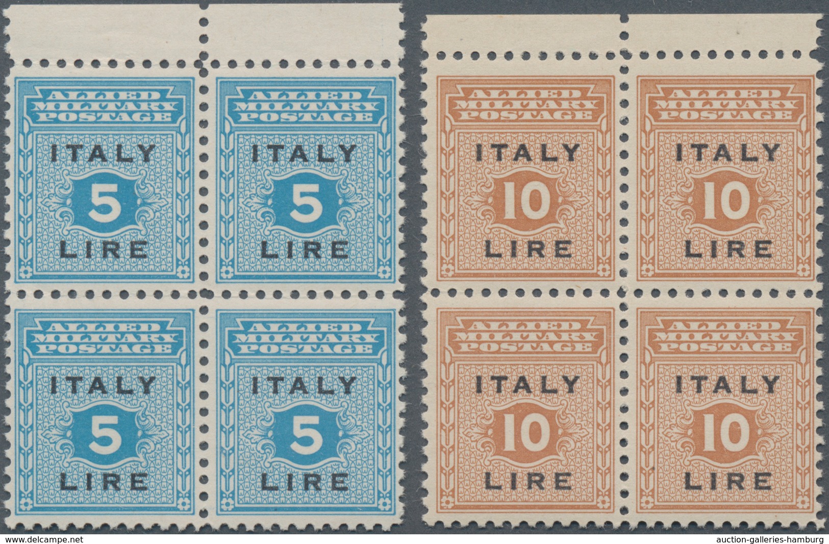 Italien - Alliierte Militärregierung - Sizilien: 1943. BULK LOT, Issue By The Allies For Sicily, 15 - Britisch-am. Bes.: Sizilien