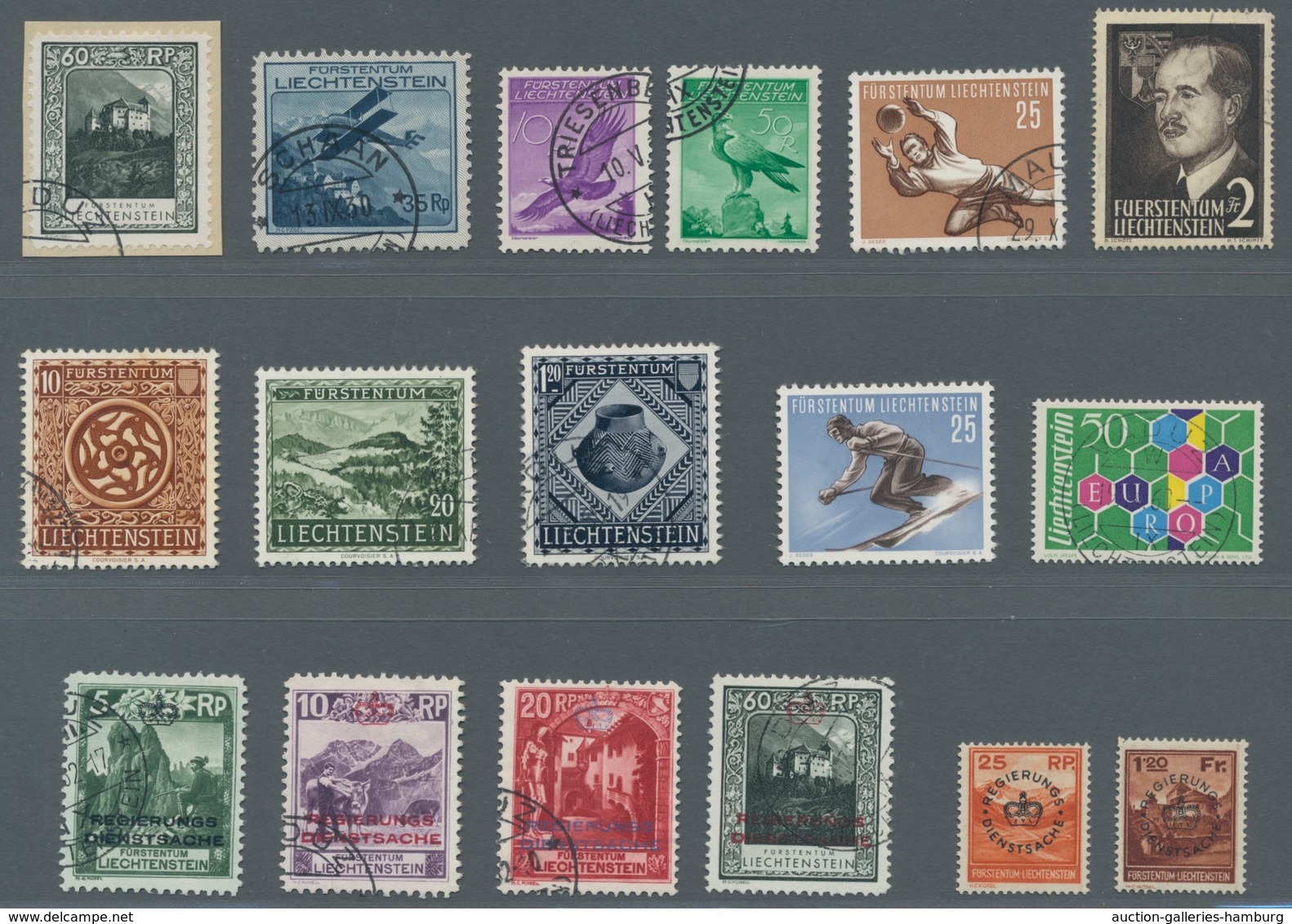Liechtenstein: 1912 - 2003, Reichhaltiger Bestand Aller Perioden In Vier Lagerbüchern. Dabei Von Mi. - Used Stamps