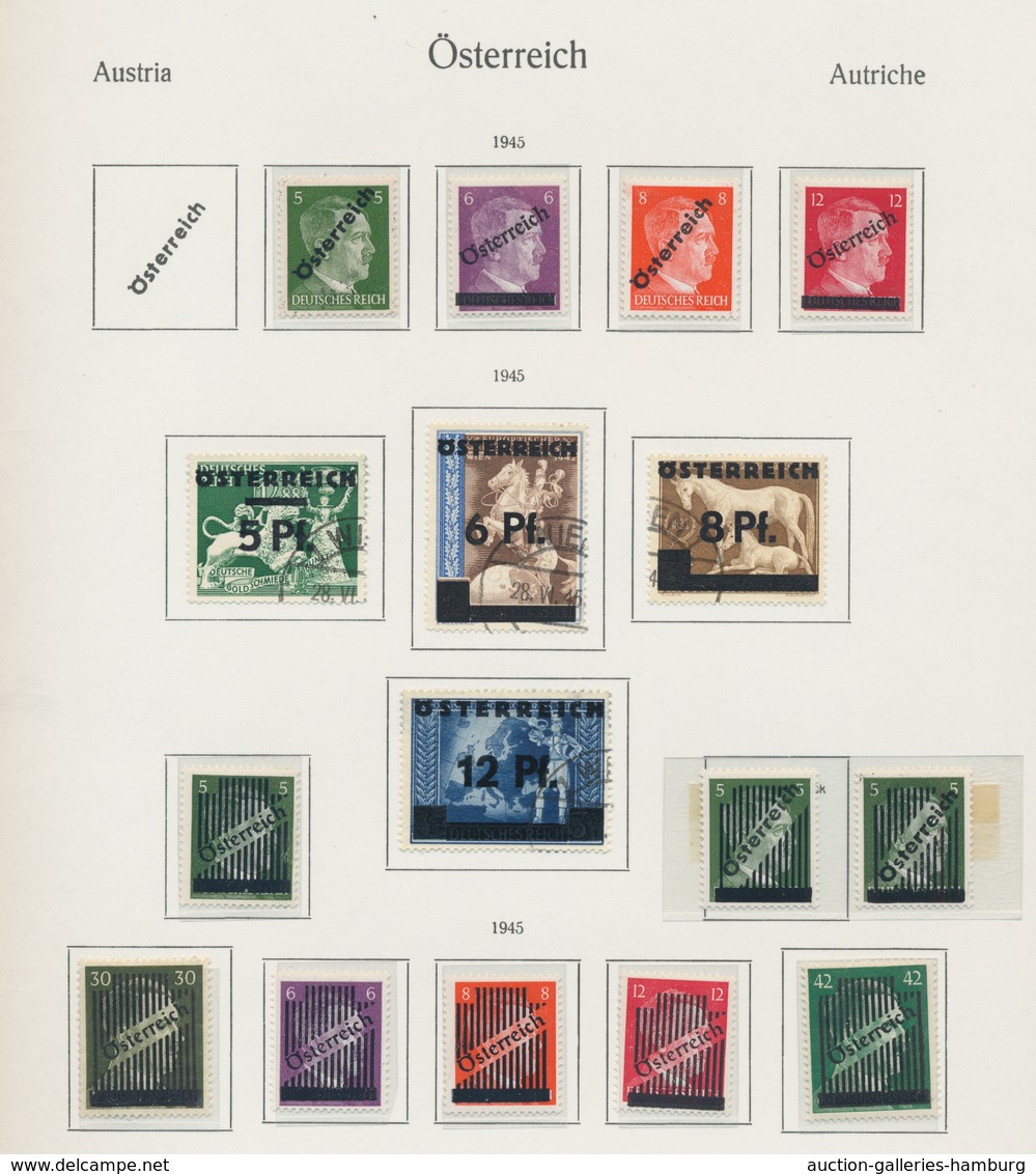 Österreich: 1945-1993, Postfrische Und Gestempelte Sammlung In Einem Vordruckalbum Mit U.a. Etlichen - Used Stamps