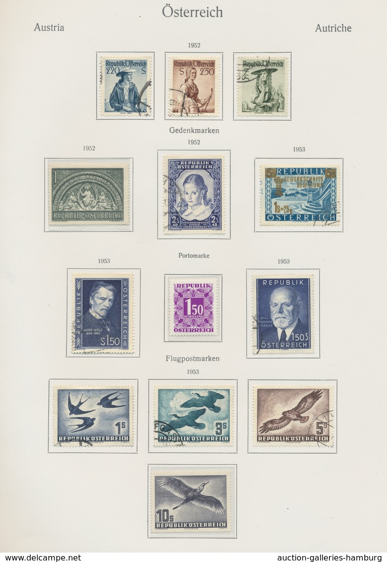 Österreich: 1945-1993, Postfrische Und Gestempelte Sammlung In Einem Vordruckalbum Mit U.a. Etlichen - Used Stamps