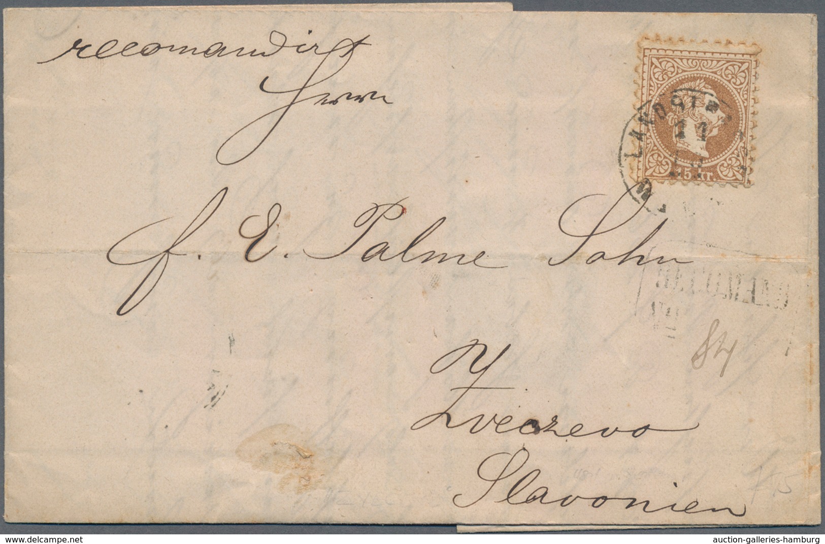 Österreich: 1830/1920 (ca.), Partie Von Ca. 56 Belegen, Dabei Etliche Markenlose Briefe/Postscheine - Used Stamps