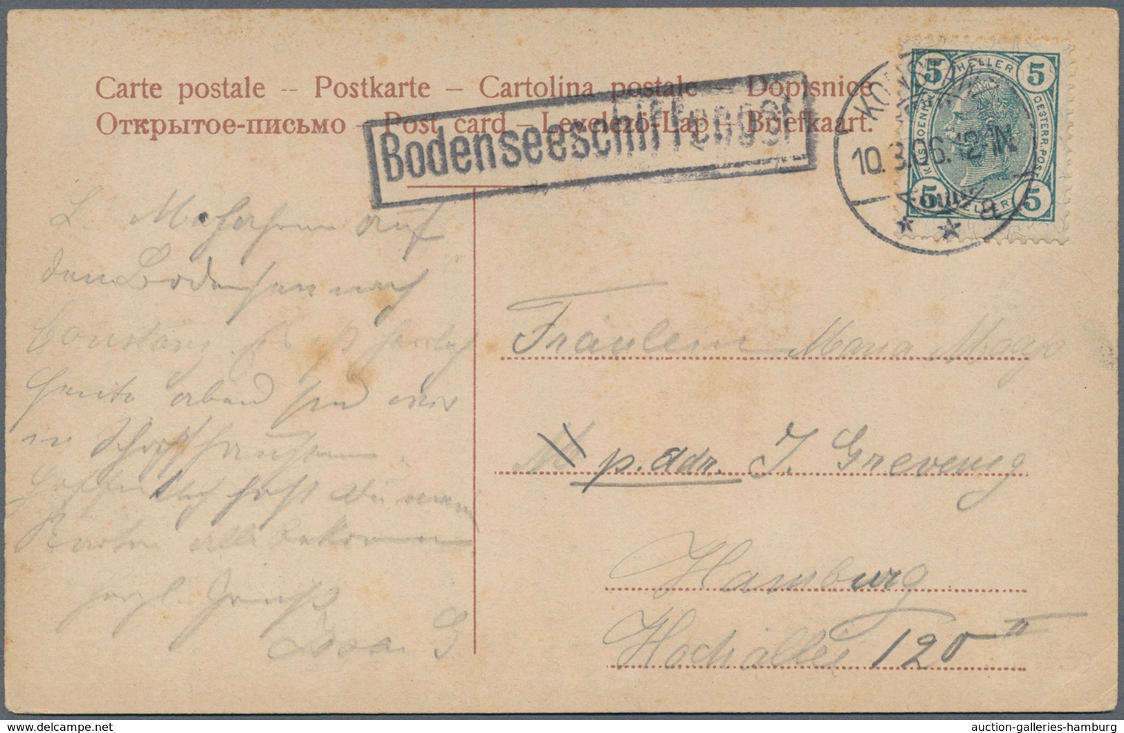 Österreich: 1830/1920 (ca.), Partie von ca. 56 Belegen, dabei etliche markenlose Briefe/Postscheine